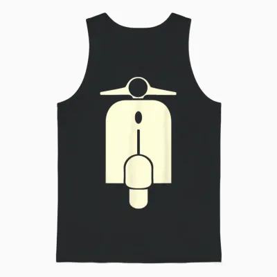 Motor-Roller Front - Roller Unisex Tank Top - Black