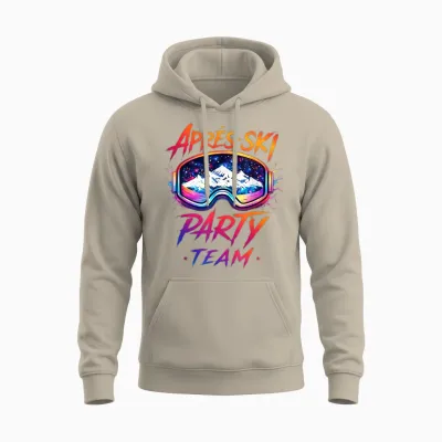 Team After Ski – Ski Winter Party Mountain Gift Unisex Hoodie - Sand