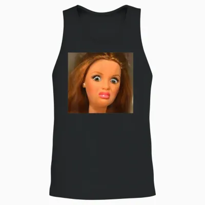Disgusting Doll Meme Unisex Tank Top - Black