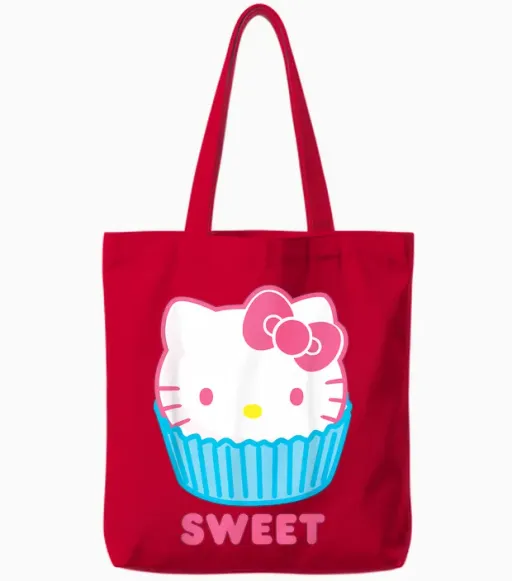 Hello Kitty Sweet Cupcake Tote Bags - Red