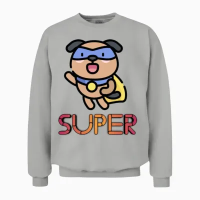 Super Dog Unisex Sweatshirt - Ash