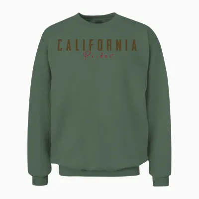 California Pride Unisex Sweatshirt - Military Green
