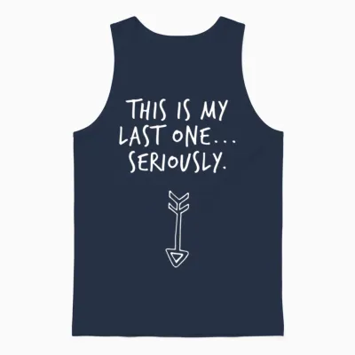 Funny Pregnancy Unisex Tank Top - Navy