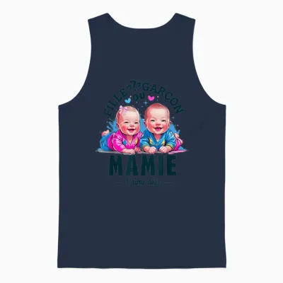 Gift Gender Reveal Granny Party Gender Reveal Unisex Tank Top - Navy
