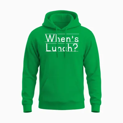 When's Lunch Unisex Hoodie - Irish Green