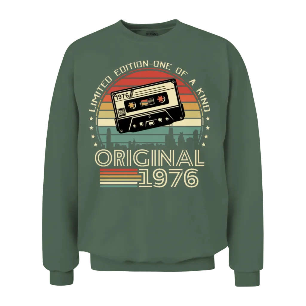 1976 Birthday Gift - Limited Edition Unisex Sweatshirt - Military Green
