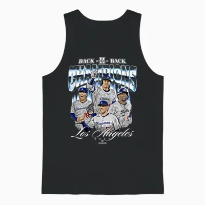 2025 Back to Back World Champions | Los Angeles D La Series Unisex Tank Top - Black