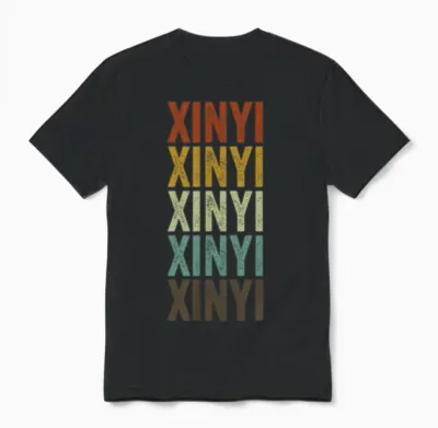 Xinyi China Retro Vintage Unisex T-Shirt - Black