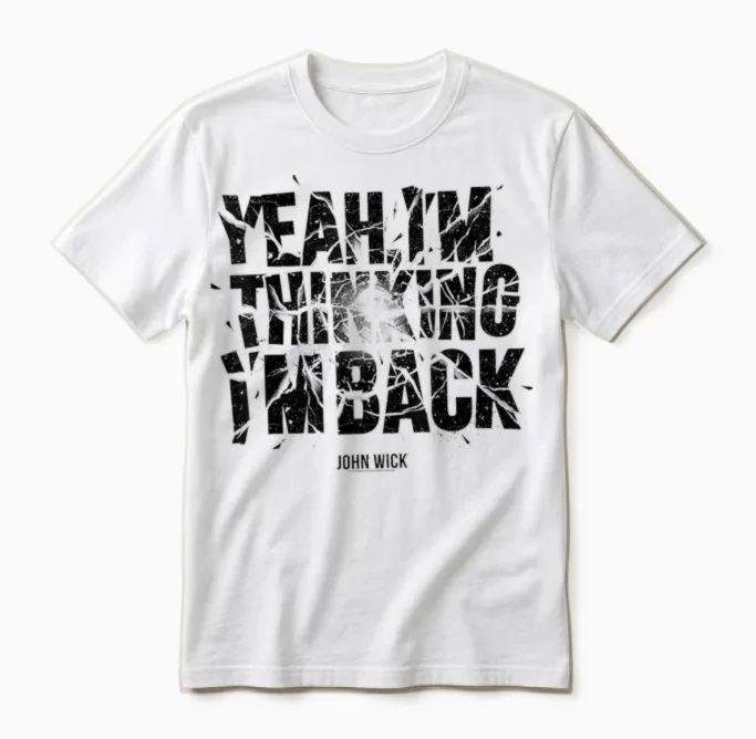 John Wick Yeah I'm Thinking I'm Back Unisex T-Shirt in White