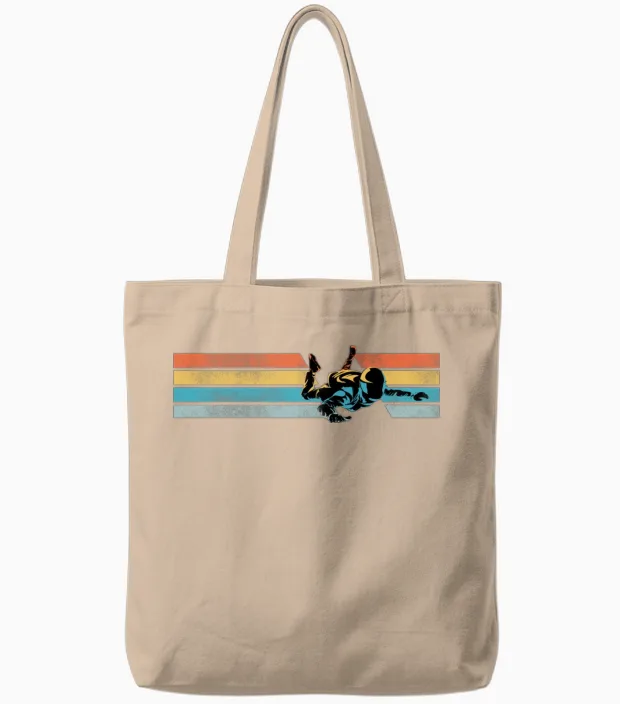 Retro Gravity Addiction Skydiving Tote Bags - Natural