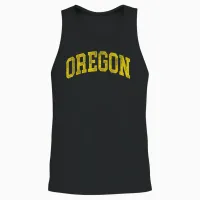 Vintage Oregon Men Oregon Women Retro Green Throwback Unisex Tank Top in Black - 2