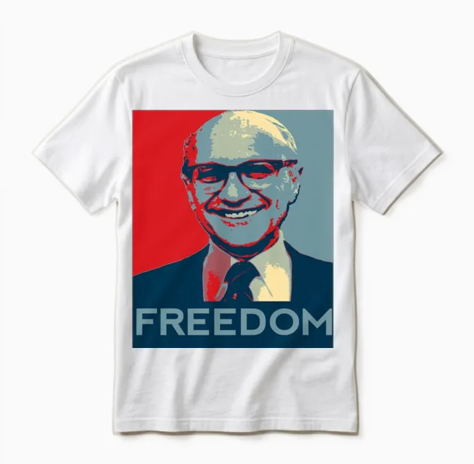 Milton Friedman Unisex T-Shirt in White