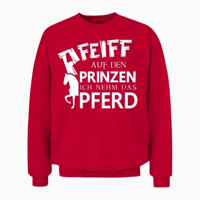 Horse Quote Unisex Sweatshirt - Red