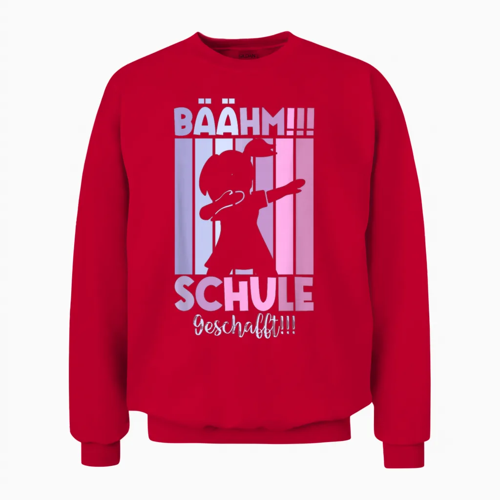 Schulabschluss Abitur Realschule Hauptschule Schule 2026 Unisex Sweatshirt in Red