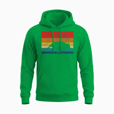 Opossum Vintage Retro Unisex Hoodie - Irish Green