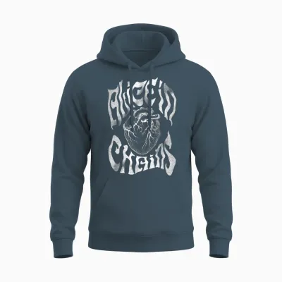 Alice in Chains Heart Unisex Hoodie - Dark Heather