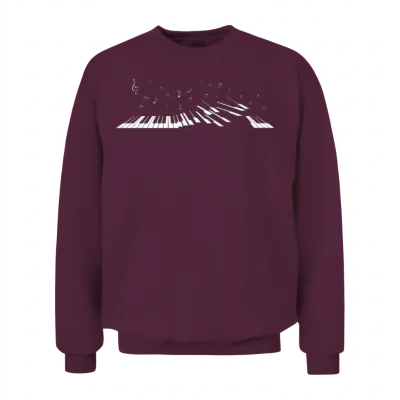 Piano Pianist Unisex Sweatshirt - Maroon