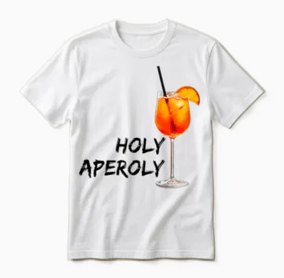 Holy Aperoly Official Club Member Party Fun for Fans T-Shirt, White Unisex T-Shirt - White
