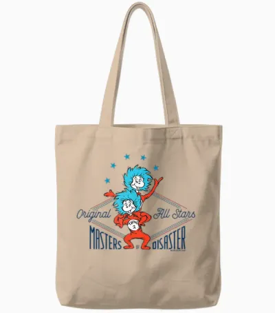 The Cat in the Hat Master of Disaster Officially Licensed Tote Bags - Natural