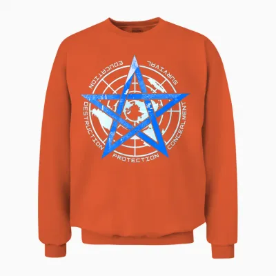 Goc Global Occult Coalition Scp Foundation Villain Unisex Sweatshirt - Orange