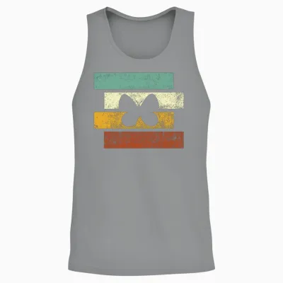 Butterfly Retro Unisex Tank Top - Sport Grey