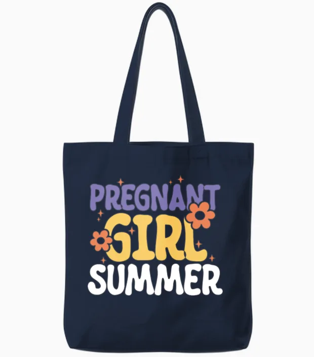 Funny Pregnancy Reveal 4 Tote Bags in Navy