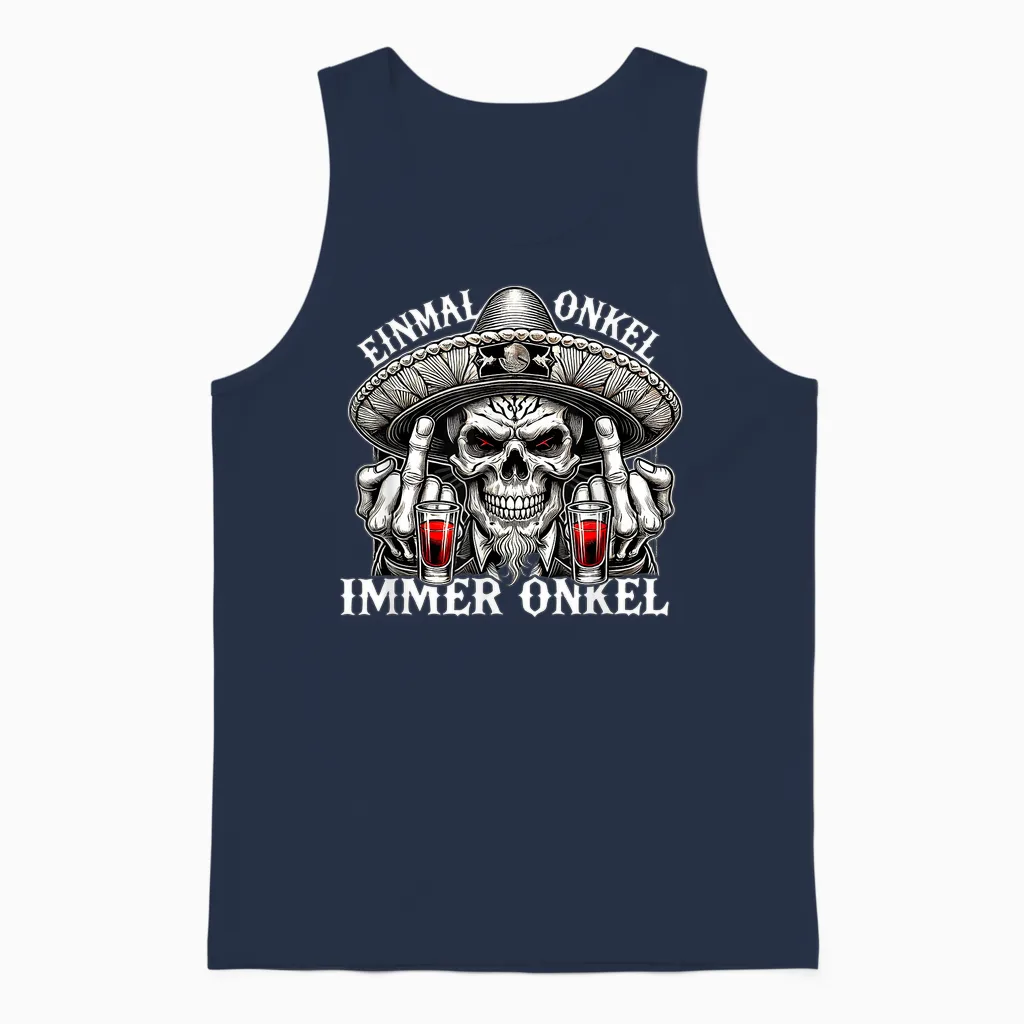 Einmal Onkel, Immer Onkel - La Familia - Los Tioz 2026 Unisex Tank Top in Navy