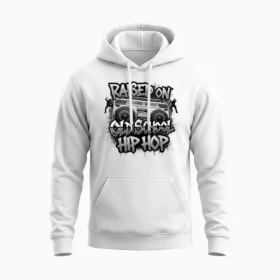 Hiphop Geschenk Für Jungs Mädchen Freestyle Graffiti Music Unisex Hoodie - White