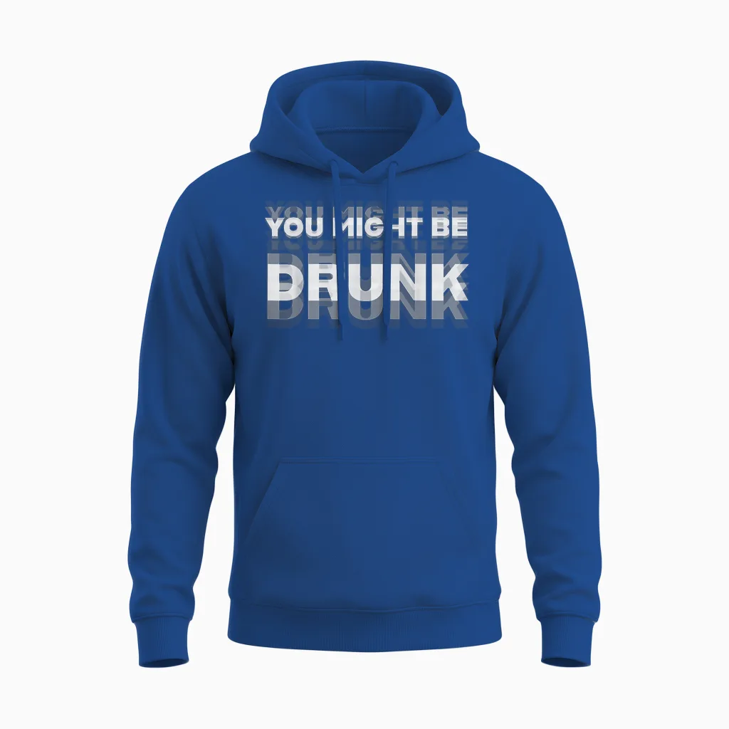 Tu Es Peut-être Soûl Unisex Hoodie in Royal