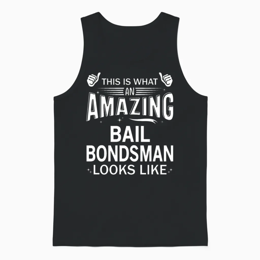Amazing Bail Bondsman Unisex Tank Top in Black