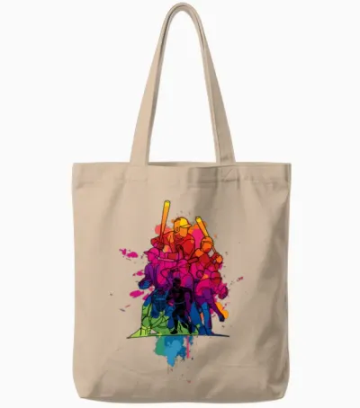 Baseball Catcher Pitcher Batter Tees for Youth Tote Bags - Natural