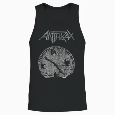 Anthrax Broken Clock Unisex Tank Top - Black