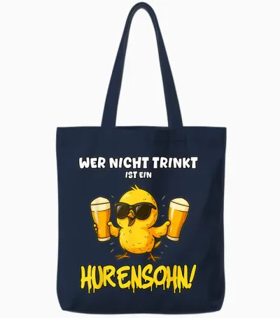 Hurensohn - Malle Outfit 2025 - Apres Ski, Rum & Bombe Tote Bags - Navy