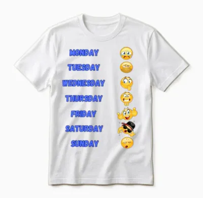 Funny Week Unisex T-Shirt - White