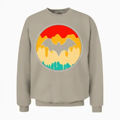 Bat Retro Unisex Sweatshirt - Sand