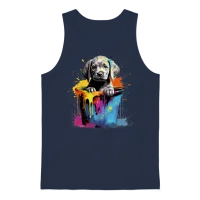 Labrador Dog Dog Breed for a Labrador Lovers Unisex Tank Top - Navy – 1