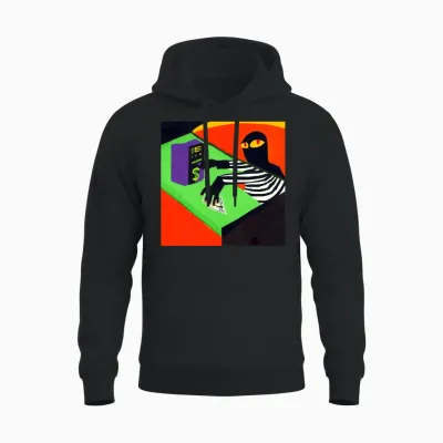 How to Take Money from a Cash Register Unisex Hoodie - Black