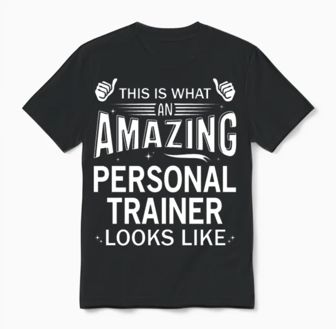 Amazing Personal Trainer Unisex T-Shirt in Black