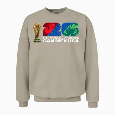 Fifa World Cup26 Fifa Host Country Trophäe Farbe Unisex Sweatshirt - Sand