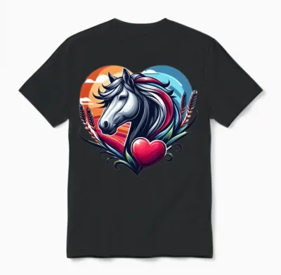Horse in the Heart Unisex T-Shirt - Black