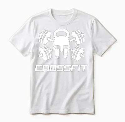 Crossfit Skull Unisex T-Shirt - White