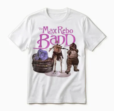 Star Wars the Max Rebo Band Vintage 70s Epic Rock Unisex T-Shirt - White