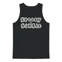 Spooky & Single – Paranormal Valentine Unisex Tank Top - Black – 1