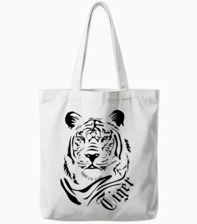 Tiger Tote Bags - White