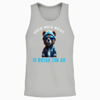 Arbeiten Witziger Lustiger Spruch Sprüche Süßes Teddy Unisex Tank Top - Ash