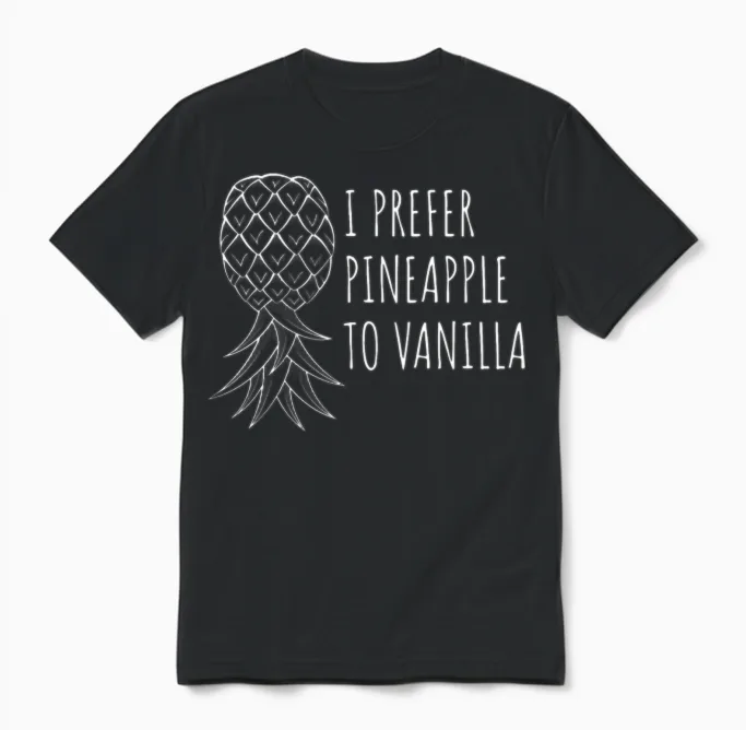 Swingers Gifts | Pineapple Swinging Lifestyle Funn Unisex T-Shirt in Black
