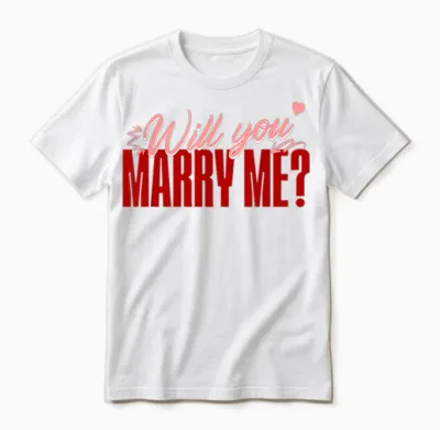Wedding - Will You Marry Me Unisex T-Shirt - White