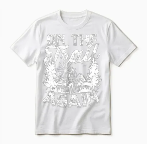On the Trail Again - Hiking - & Outdoors Unisex T-Shirt in White