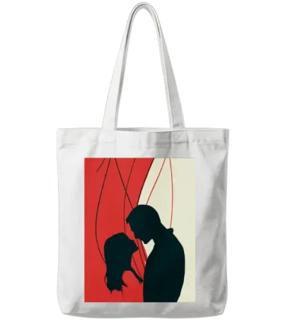 Close Enough Tote Bags - White