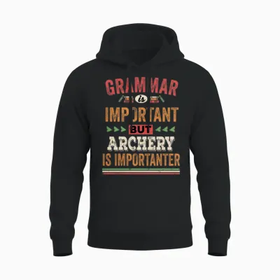Funny Archery Unisex Hoodie - Black